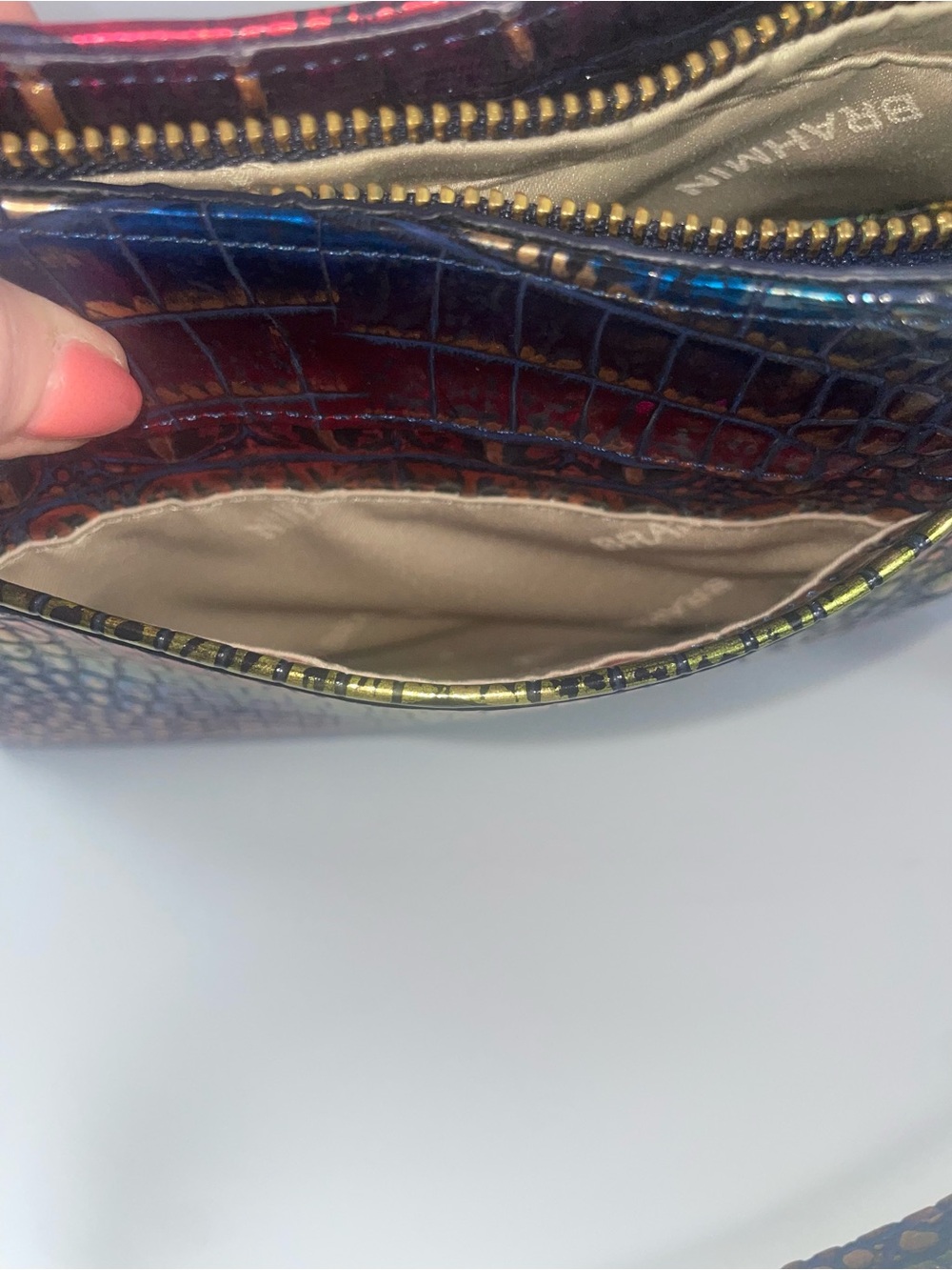 Brahmin NWOT Small Elaine Melbourne Satchel - Picture 5 of 15